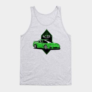 Green RX7 - Legend JDM car Tank Top